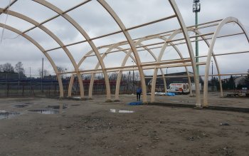Budowa czterech hal Ząbki 2016r