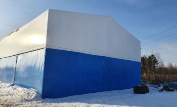 Hala do padla widok skończonej konstrukcji